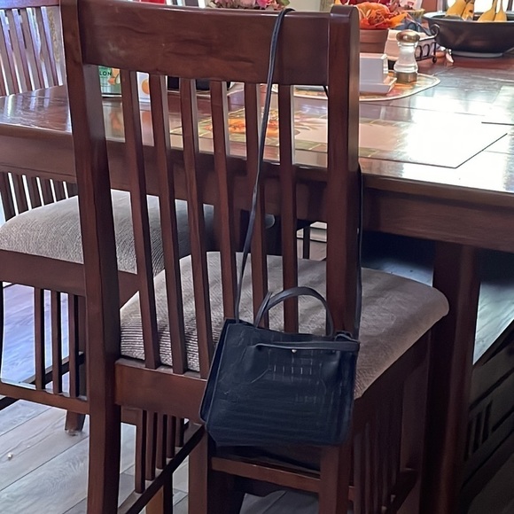 NWT Black Pattern Mini Handbag - Picture 11 of 15